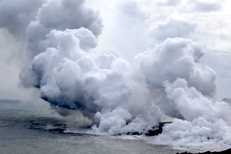 We biked to where Kilauea is spitting hot lava into the sea—Hawaii is reborn!